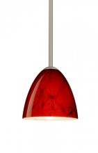  1TT-4470MA-SN - Besa Vila Stem Pendant Satin Nickel Magma 1x60W Medium Base