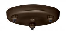  T23XQ-BR - Besa 3-Light Round Canopy Bronze