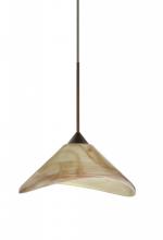  X-191383-BR - Besa Pendant For Multport Canopy Hoppi Bronze Mocha 1x50W Halogen