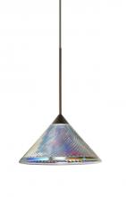 Besa Lighting X-550493-LED-BR - Besa Pendant For Multiport Canopy Swirl Bronze Dicro Swirl 1x5W LED