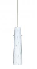  1XT-567419-SN - Besa Camino Pendant Satin Nickel Carrera 1x50W Halogen