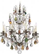  5771-22H - Bordeaux 8 Light 120V Chandelier in Heirloom Gold with Clear Heritage Handcut Crystal