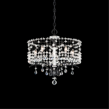  TC1018N-06R - Bella Rose 5 Light 120V Chandelier in White with Clear Radiance Crystal