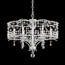  TC1024N-06R - Bella Rose 6 Light 120V Chandelier in White with Clear Radiance Crystal