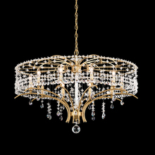  TC1036N-06R - Bella Rose 10 Light 120V Chandelier in White with Clear Radiance Crystal