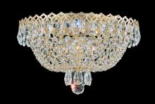  2616-40O - Camelot 3 Light 120V Flush Mount in Polished Silver with Optic Crystal