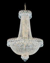  2622-40O - Camelot 12 Light 120V Pendant in Polished Silver with Optic Crystal