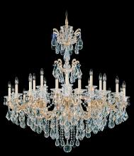  5013-22R - La Scala 24 Light 120V Chandelier in Heirloom Gold with Clear Radiance Crystal