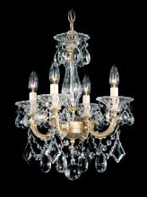  5344-22R - La Scala 4 Light 120V Chandelier in Heirloom Gold with Clear Radiance Crystal