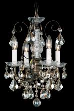  3648-22H - New Orleans 4 Light 120V Chandelier in Heirloom Gold with Heritage Handcut Crystal