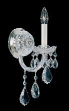  6805-40R - Olde World 1 Light 120V Wall Sconce in Polished Silver with Radiance Crystal