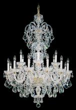  6815-40R - Olde World 23 Light 120V Chandelier in Polished Silver with Radiance Crystal