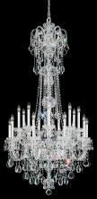  6818-40R - Olde World 23 Light 120V Chandelier in Polished Silver with Radiance Crystal