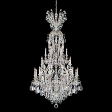  3783-48 - Renaissance 25 Light 120V Chandelier in Antique Silver with Clear Heritage Handcut Crystal