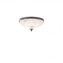  S6012-700O - Roma 12IN LED 3000K/3500K/4000K 120V Flush Mount in Aged Brass with Optic Crystal