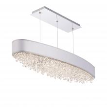  S6336-401RS1 - Eclyptix LED 36in 3000K/3500K/4000K 120V-277V Linear Pendant in Polished Stainless Steel with Clea