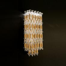  S8118-22O - Tahitian 19IN LED 3000K/3500K/4000K 120V-277V Wall Sconce in Heirloom Gold with Optic Crystal