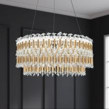  S8124-22O - Tahitian 25IN LED 3000K/3500K/4000K 120V-277V Pendant in Heirloom Gold with Optic Crystal