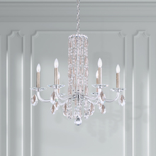  RS83061N-06R - Siena 6 Light 120V Chandelier (No Spikes) in White with Clear Radiance Crystal