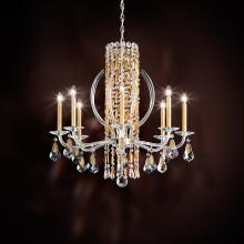  RS8308N-06R - Siena 8 Light 120V Chandelier in White with Clear Radiance Crystal