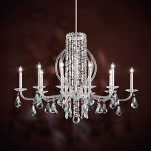  RS8310N-06R - Siena 10 Light 120V Chandelier in White with Clear Radiance Crystal