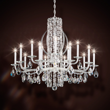  RS8315N-06R - Siena 15 Light 120V Chandelier in White with Clear Radiance Crystal