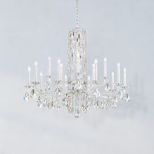  RS83151N-51R - Siena 15 Light 120V Chandelier (No Spikes) in Black with Clear Radiance Crystal