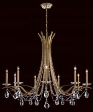  VA8339N-59R - Vesca 9 Light 120V Chandelier in Ferro Black with Clear Radiance Crystal