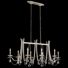  VA8436N-06R - Vesca 8 Light 120V Chandelier in White with Clear Radiance Crystal