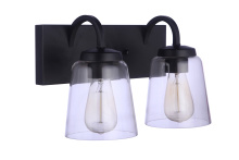 Craftmade 16314FB2 - Elsa 2 Light Vanity in Flat Black
