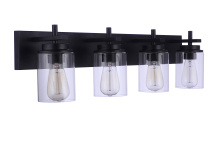 Craftmade 17432FB4 - Reeves 4 Light Vanity in Flat Black