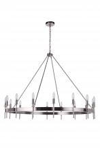  54316-BNK - Larrson 16 Light Chandelier in Brushed Polished Nickel