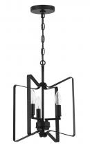  56153-FB - Shayna 3 Light Convertible Semi Flush in Flat Black