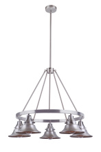 Craftmade 54025-SA - Union 5 Light Outdoor Chandelier in Satin Aluminum