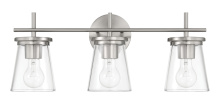 Craftmade 60403-BNK - Connell 3 Light Vanity in Brushed Polished Nickel