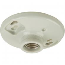  K212-O - Keyless 1 Light Socket Lamp Holder in Porcelain