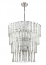  48628-BNK - Museo 28 Light Chandelier in Brushed Polished Nickel