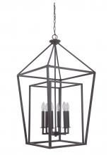  45836-OB - Hudson 6 Light Foyer in Oiled Bronze