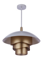Craftmade P1010MWWMG-LED - 19Ã¢â‚¬Â Diameter Sculptural Statement Dome Pendant with Perforated Metal Shades