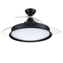 Craftmade UN42FB3 - Union 42" 3-Blade Indoor/Outdoor (Damp) Ceiling Fan in Flat Black w/ Clear Acrylic Blades