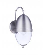  ZA3524-SA - Sivo 1 Light Medium Outdoor Wall Lantern in Satin Aluminum