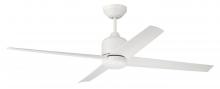  QUL52W4 - 52" Quell Fan, White Finish, White Blades. LED Light, WIFI and Control Included