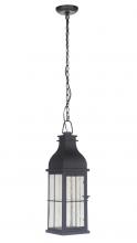  ZA1811-MN-LED - Vincent 1 Light Medium LED Outdoor Pendant in Midnight