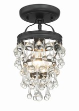  131-MK_CEILING - Calypso 1 Light Matte Black Semi Flush Mount