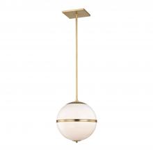  2112-AG - Brian Patrick Flynn Truax 1 Light Aged Brass Mini Pendant