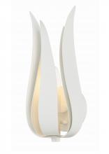Crystorama 511-MT - Broche 8'' Matte White Sconce