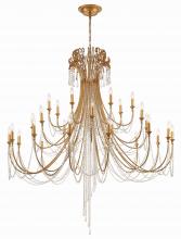 Crystorama ARC-1929-GA-CL-MWP - Arcadia 61'' Antique Gold Chandelier