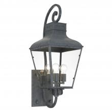  DUM-9803-GE - Dumont 3 Light Graphite Outdoor Sconce