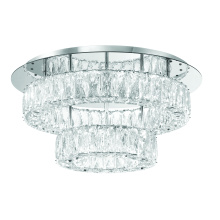 Crystorama ED3552001CH - Kinsley 20'' Polished Chrome Flush Mount