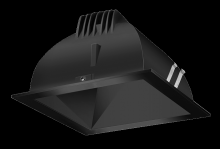  NDLED4SD-WYHC-B-B - RECESSED DOWNLIGHTS 12 LUMENS NDLED4SD 4 INCH SQUARE UNIVERSAL DIMMING WALL WASHER BEAM SPREAD 300